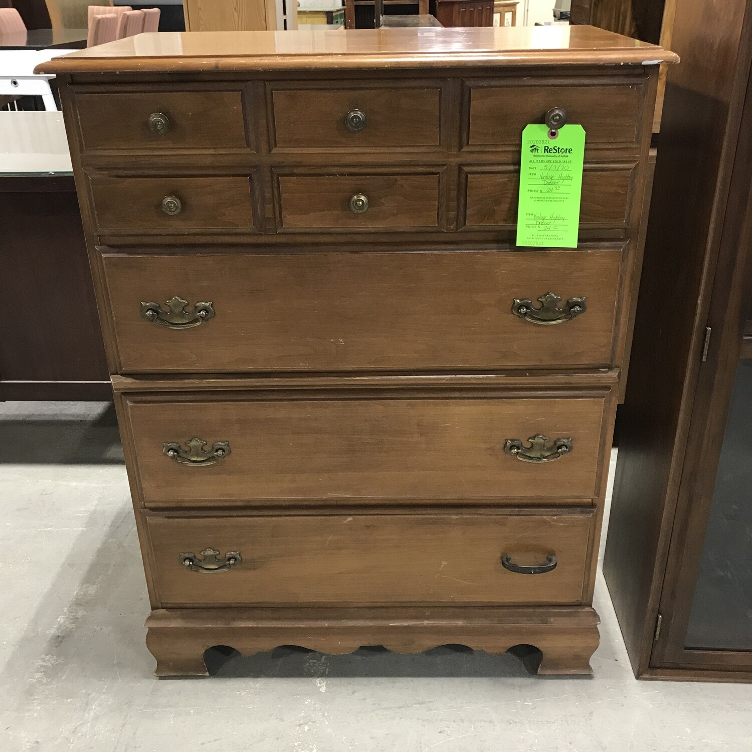 Vintage Highboy Dresser