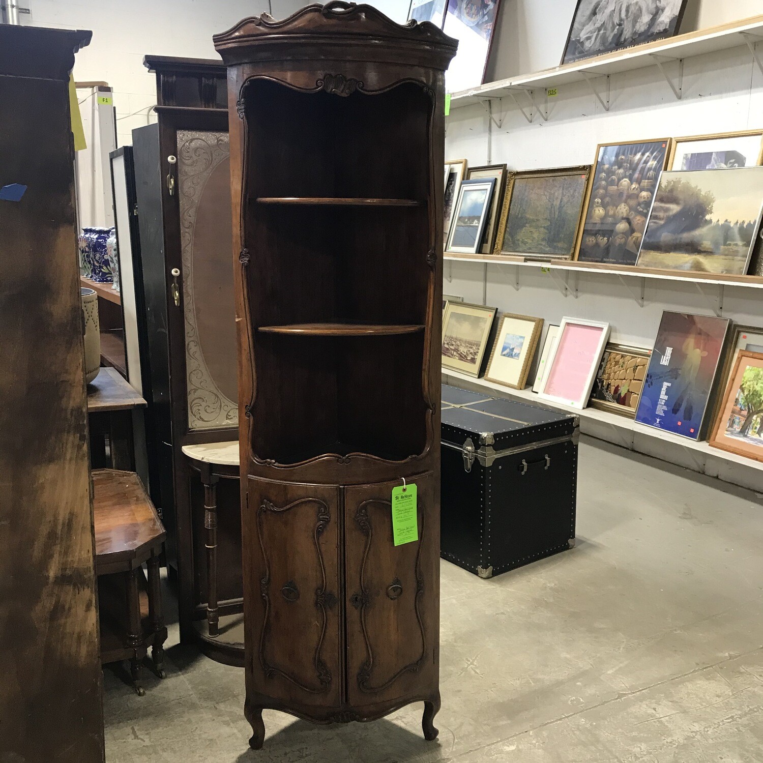 Antique Hand Carved Corner