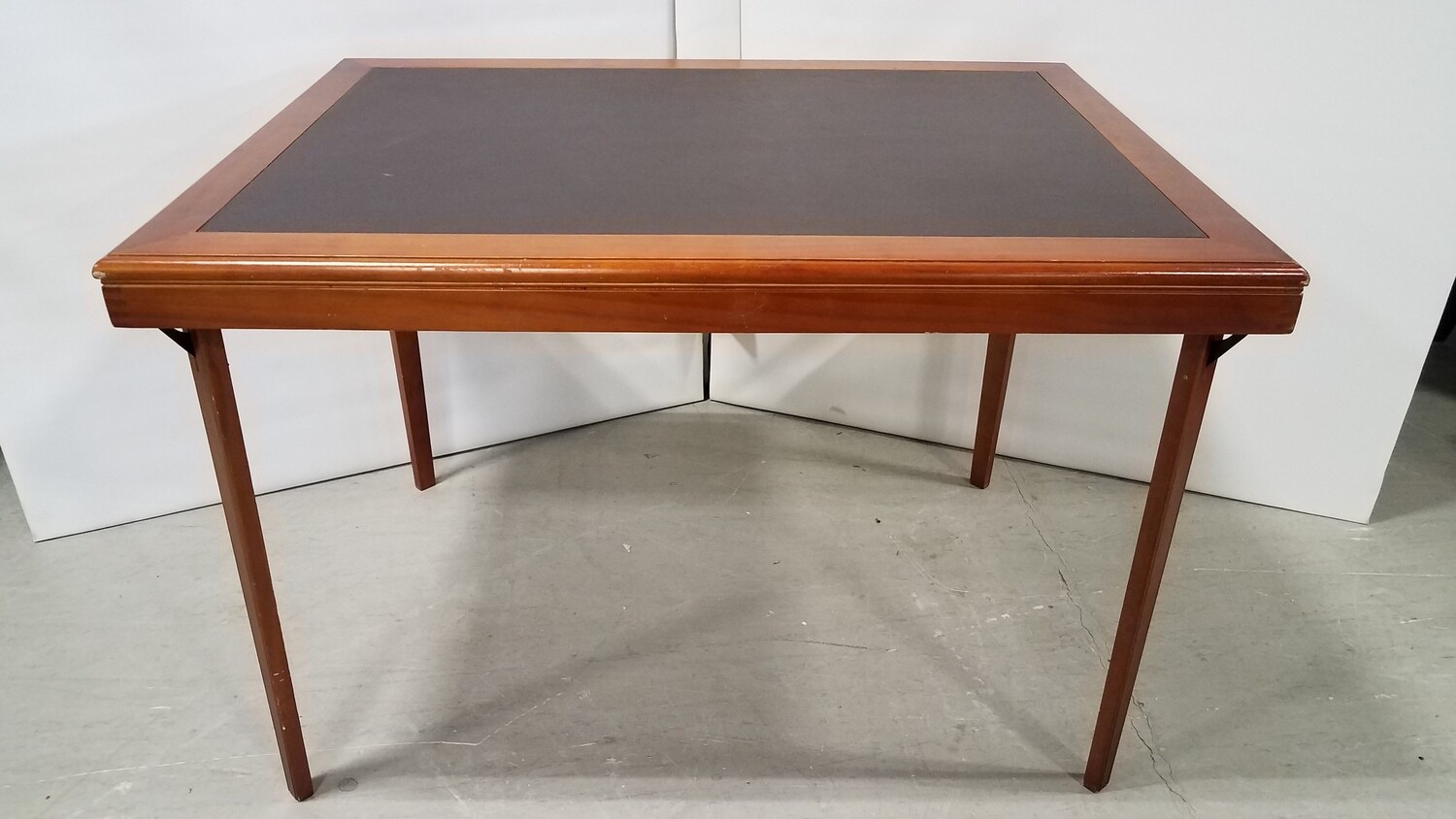 Retro VinylTop Folding Card Table