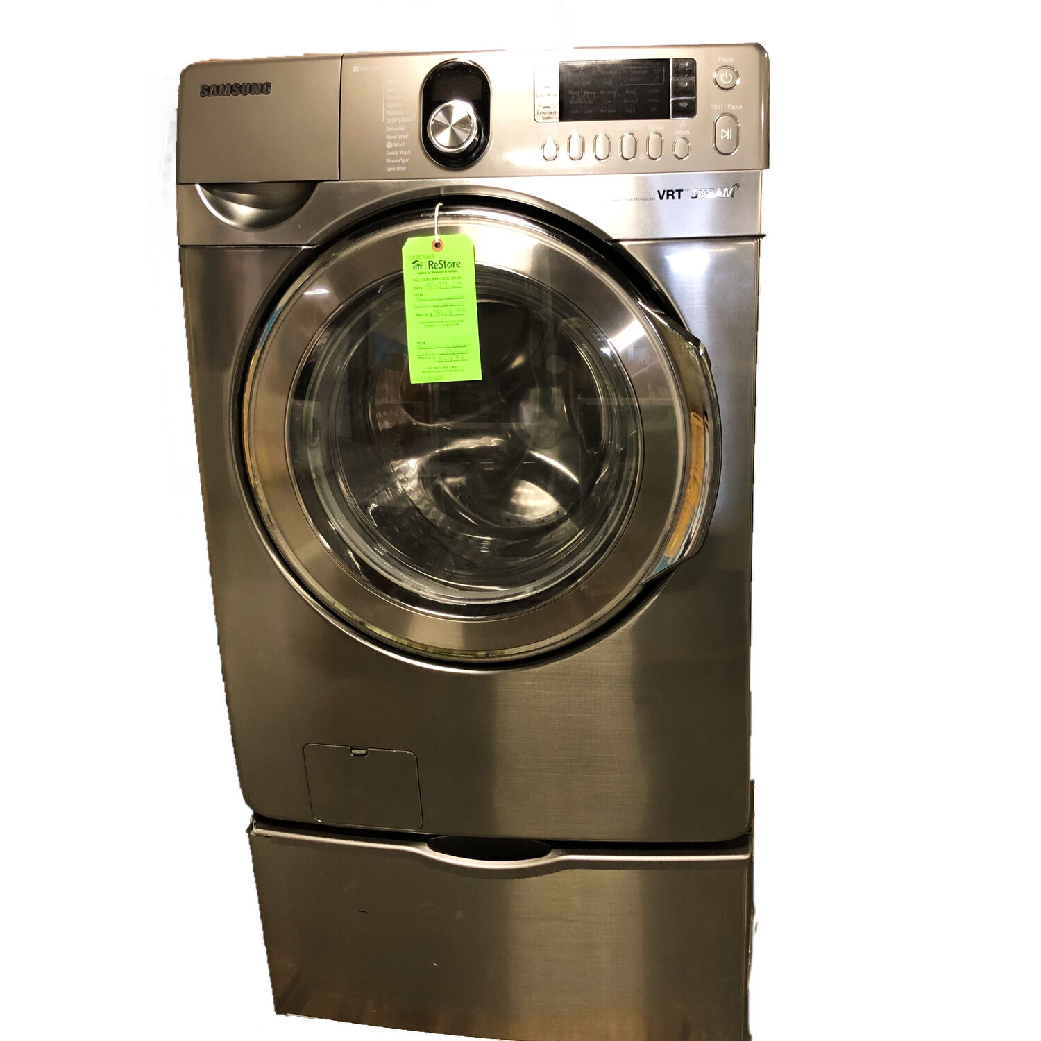 Samsung Steam Washer with Vibration Reduction Technology Stainless
