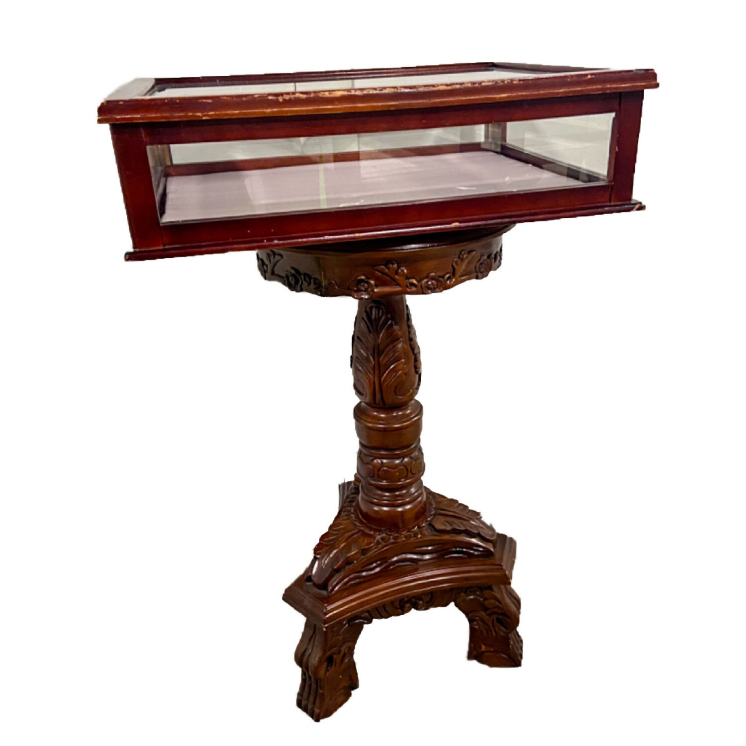 Pedestal Jewelry Display Case