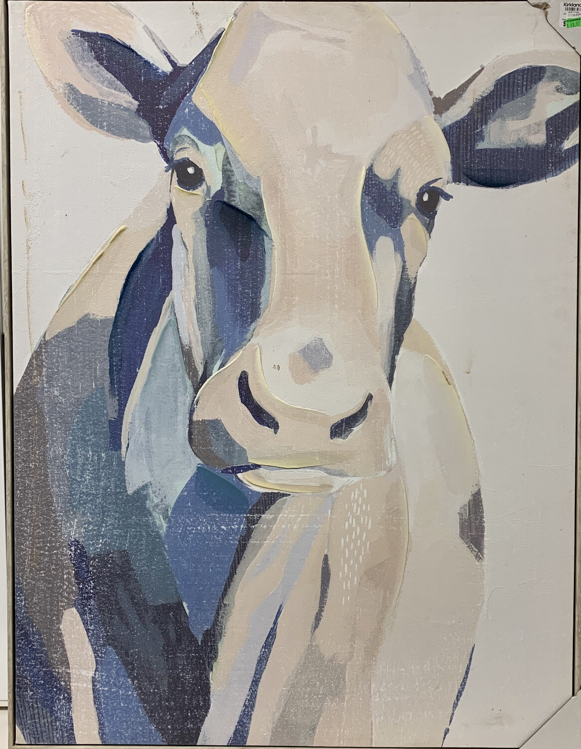 Colorful Cow Framed Art Print