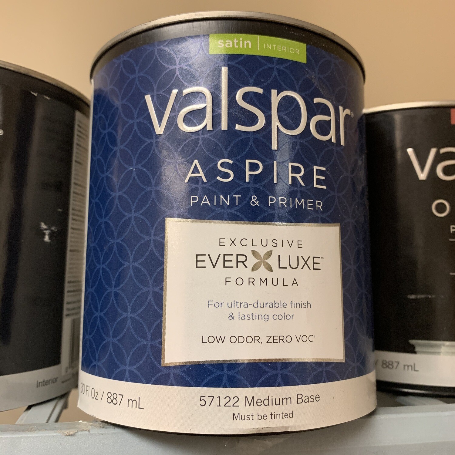 30 Oz Valspar Paint & Primer Satin Medium Base 57122