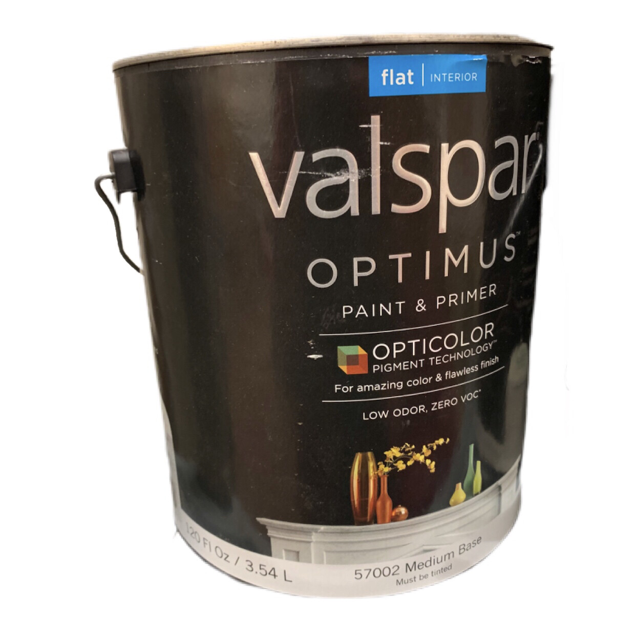 120 Oz Valspar Paint & Primer Flat Med Base 57002 120 Oz Valspar Paint & Primer Flat Med Base 57002