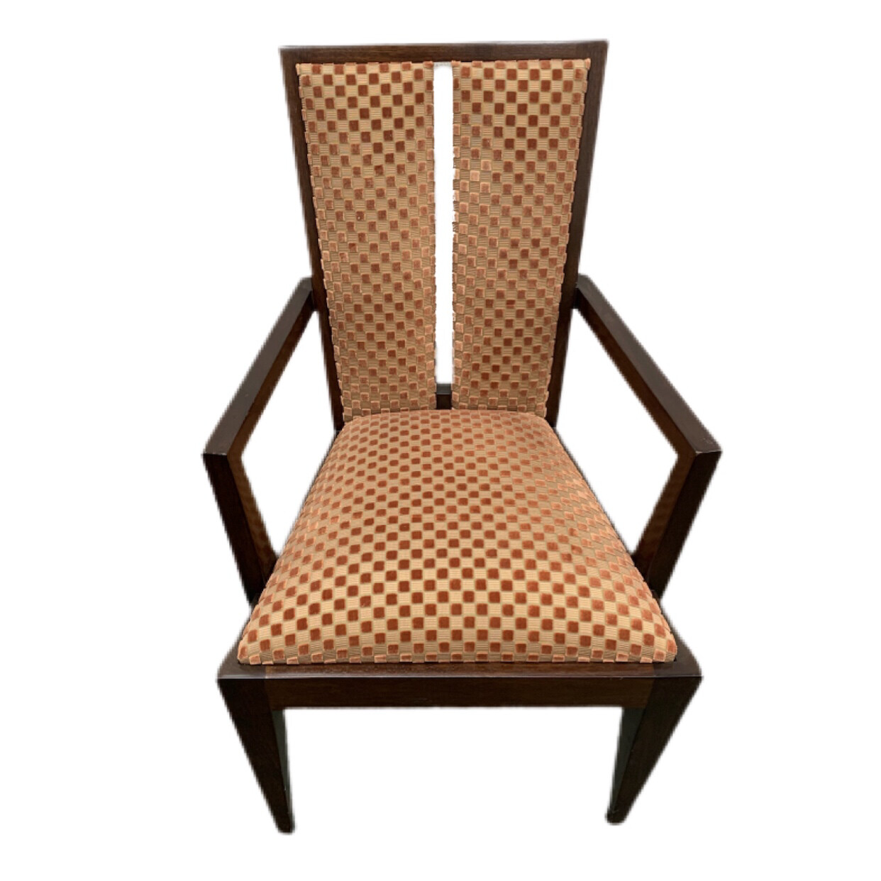 Burnt Orange Dining Chair With Arms