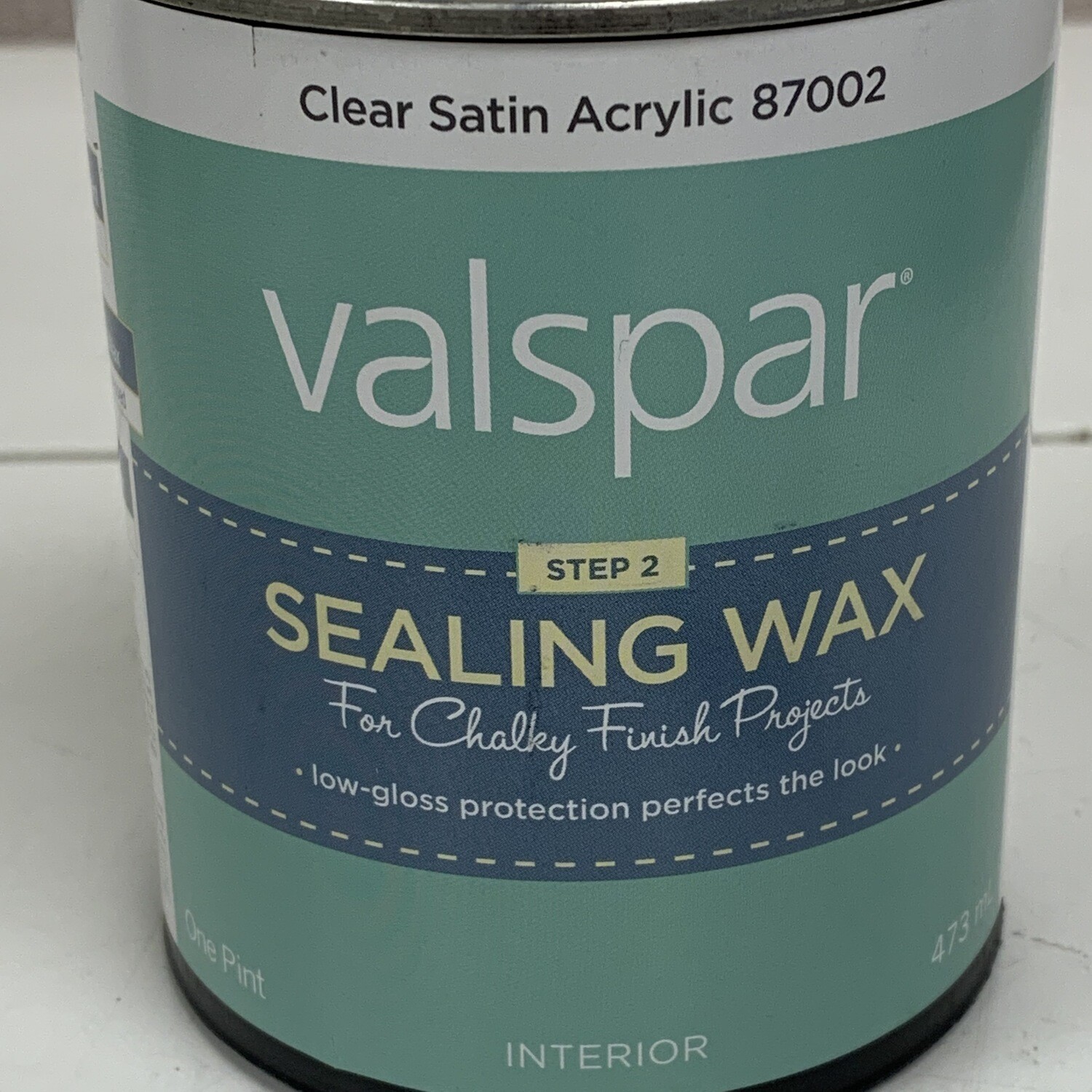 Interior Valspar Clear Satin Acrylic Sealing Wax Step 2