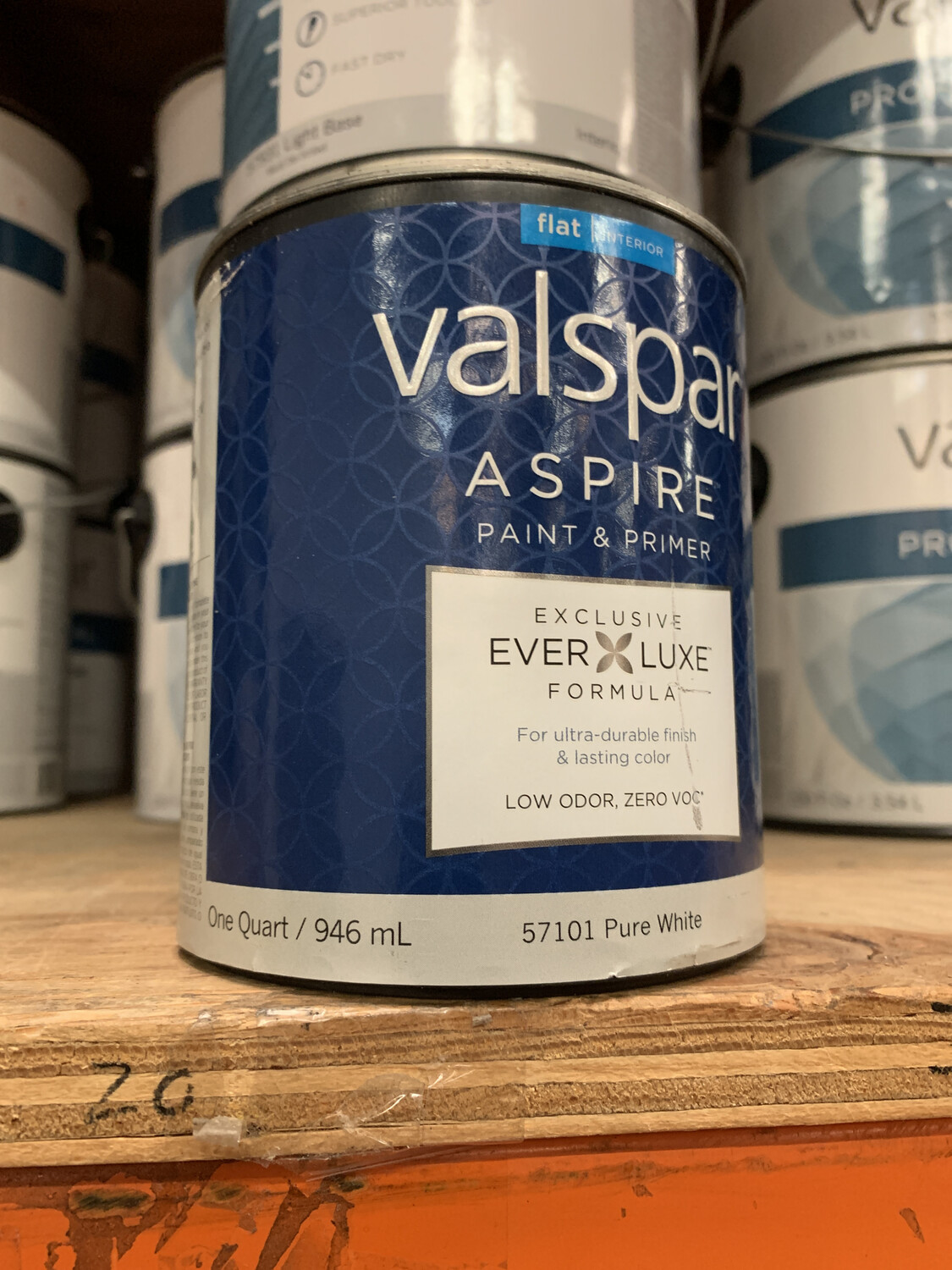 Gallon Valspar & Paint Flat Pure White Base 57101