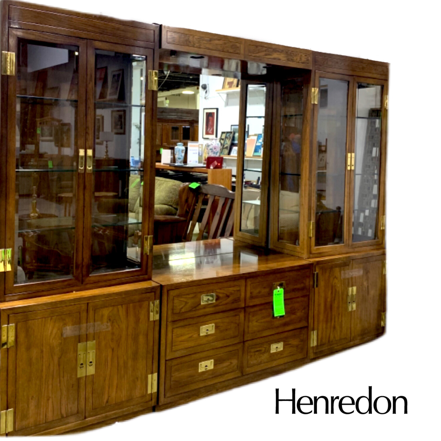 6 Pc Henredon Wall Unit