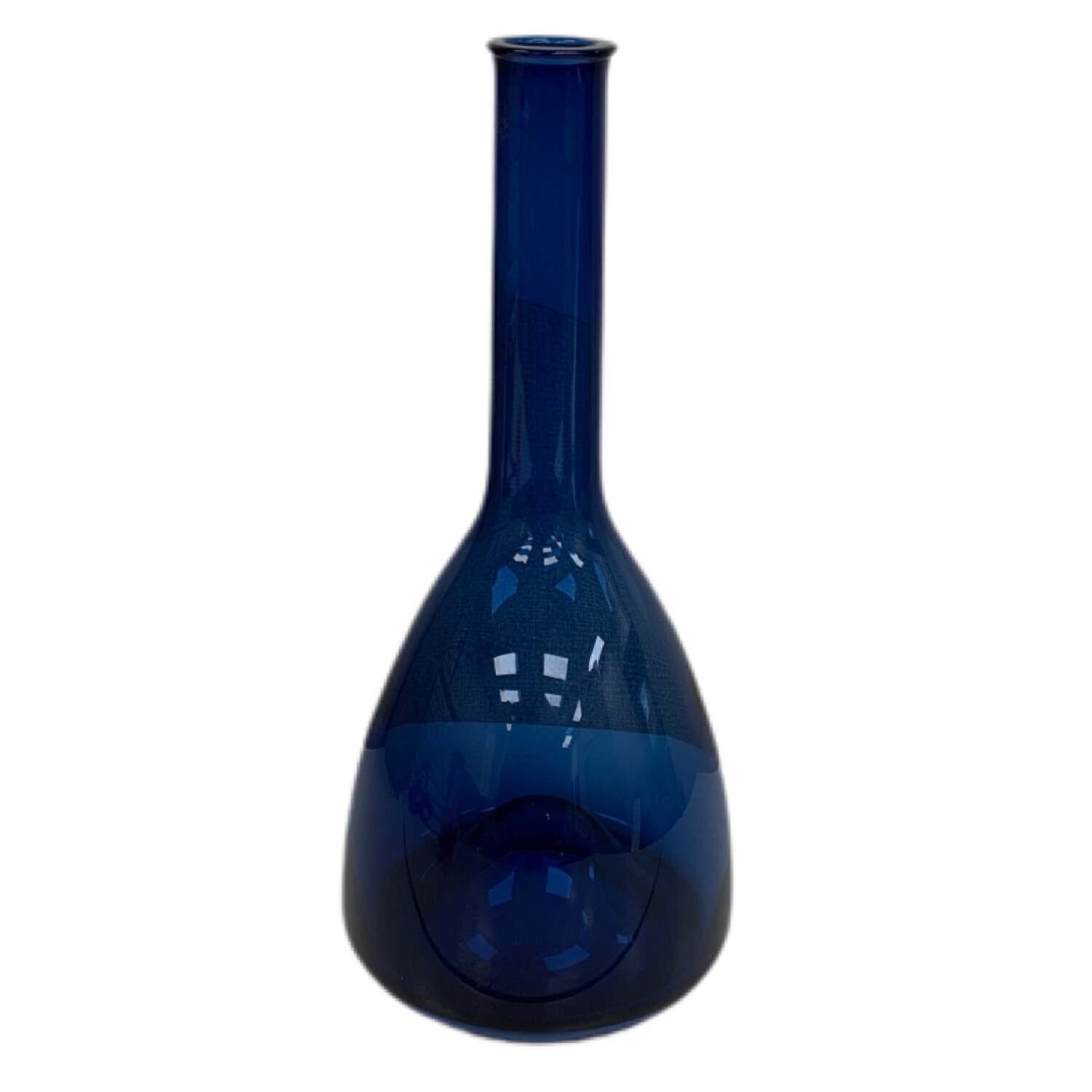 Navy Blue Glass Vase