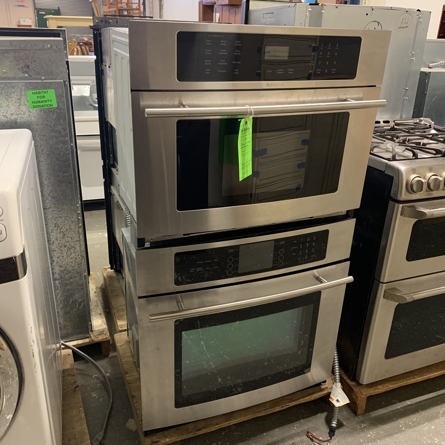 Jenn Air 30" Stainless Steel Full Color Menu Combo