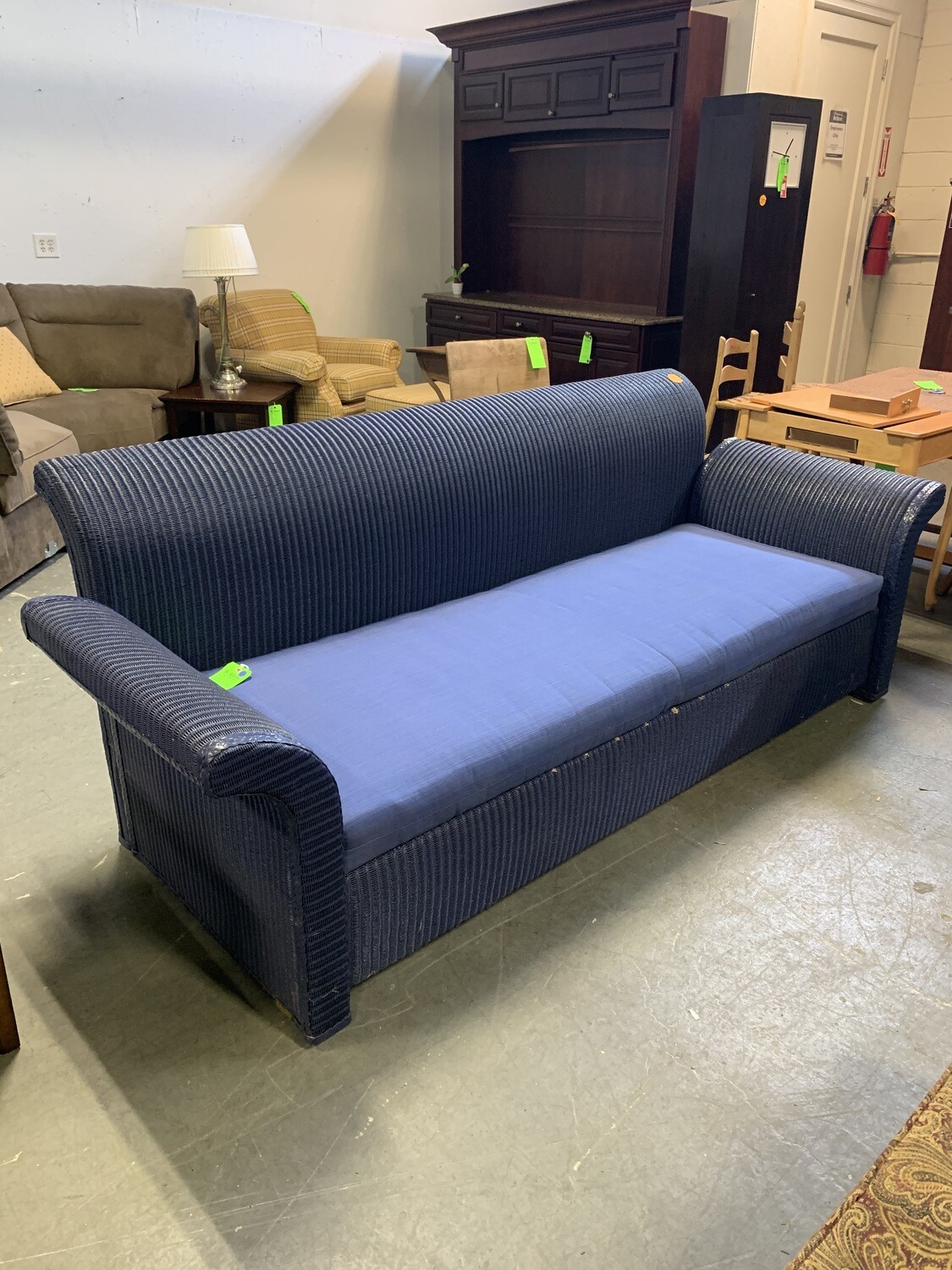 Llyod Loom USA Custom Wicker Sleeper Sofa