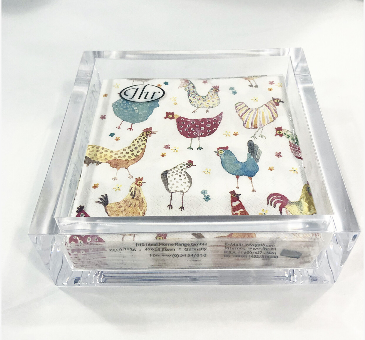 CASPARI Perspex Cocktail Napkin Holder