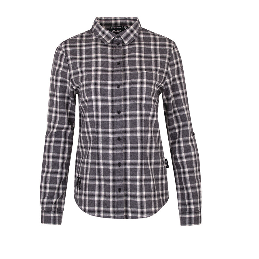 WOMENS BLACK & WHITE PLAID SHIRT