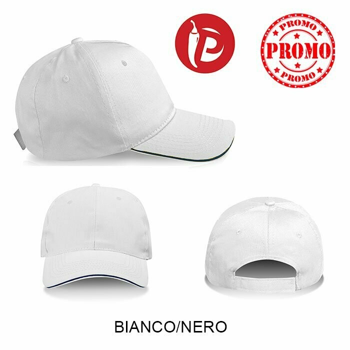 Cappellino Con Visiera A 6 Pannelli Atlantis - Liberty Sandwich - KB - Foto 2