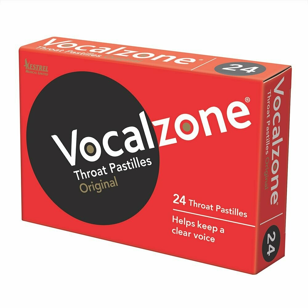 Vocalzone Throat Lozenges original Single pack (24 lozenges)