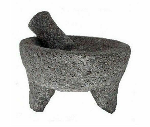 MORTAR & PESTLE LAVA ROCK 8" Store Paraiso Tropical Latin Food Market