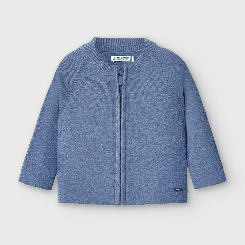 Mayoral Baby Cardigan Blau - Strickjacke Für Jungen | Weiche Baumwolle Wolle Mix