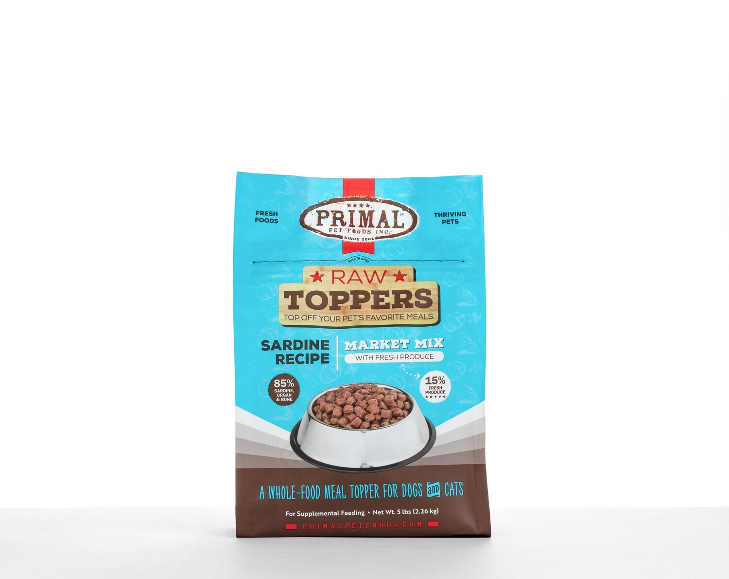 Primal Pet Foods Sardine Market Mix Topper Dog 5lb