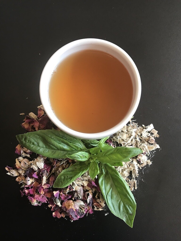 Holy Basil and Rose Tea Store The Hawthorn Tree