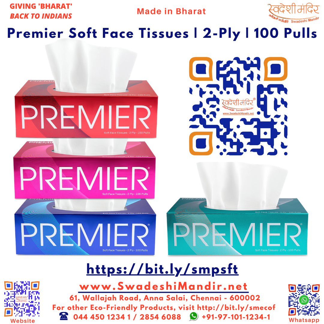 PREMIER SOFT FACE TISSUES 2Ply 100 Tissues / Pulls