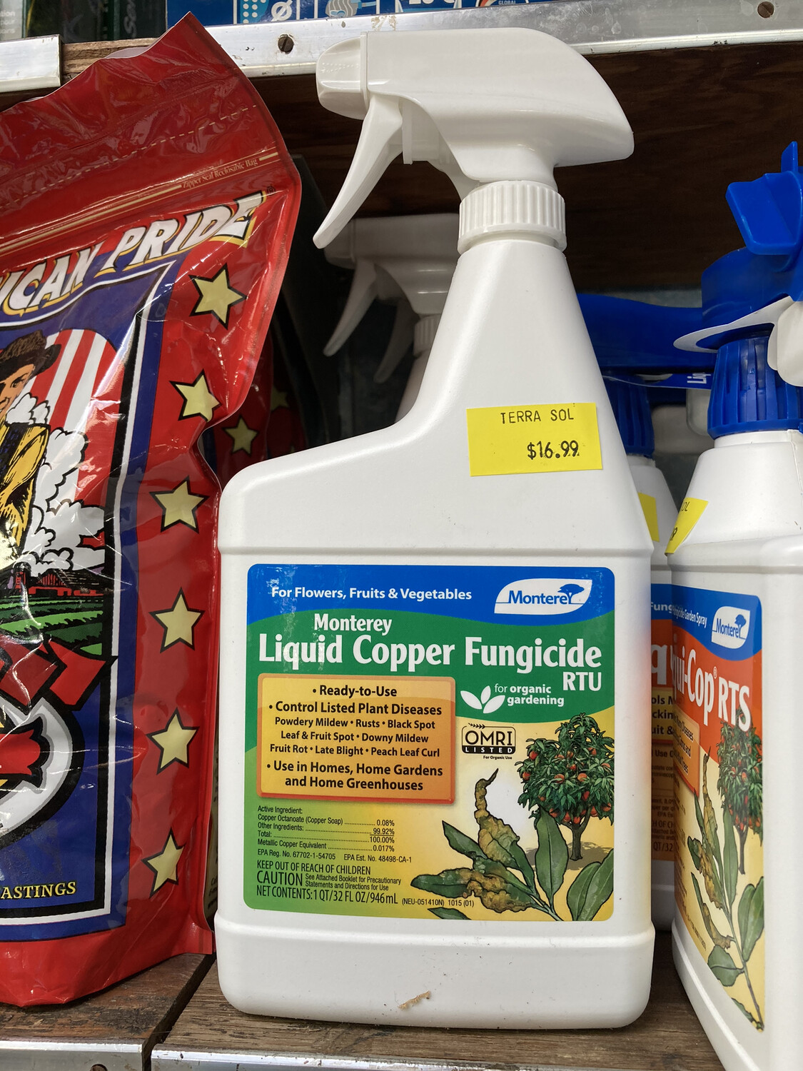 Monterey Liquid Copper Fungicide RTU Soils and Fertilizers Terra