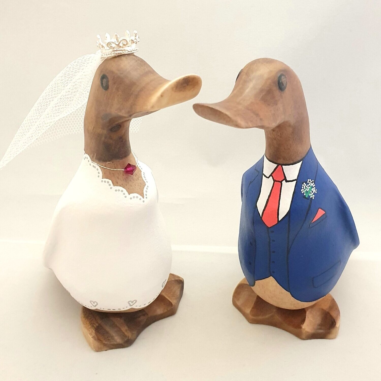 Wedding Ducks Bride and Groom