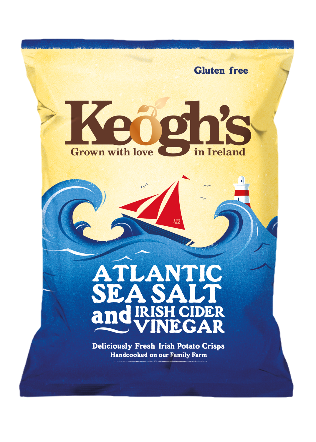 Handgekochte Chips Meersalz und Essig