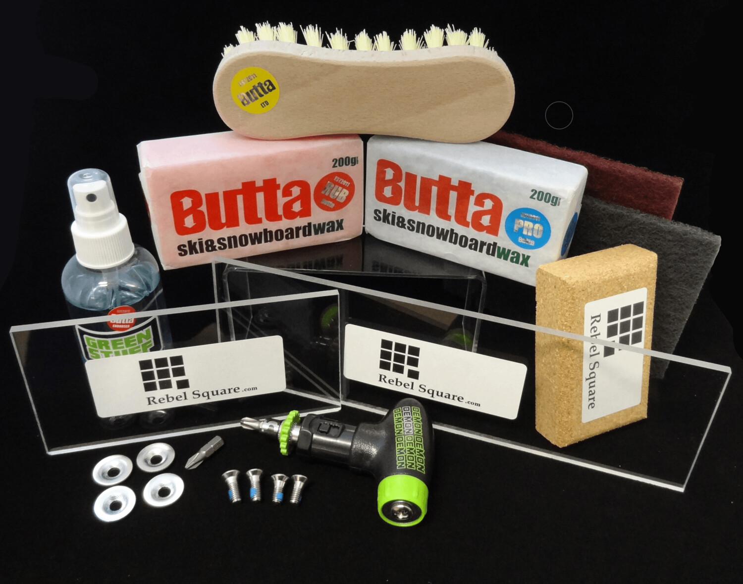 Rebel Square Ultimate Snowboard Waxing Kit