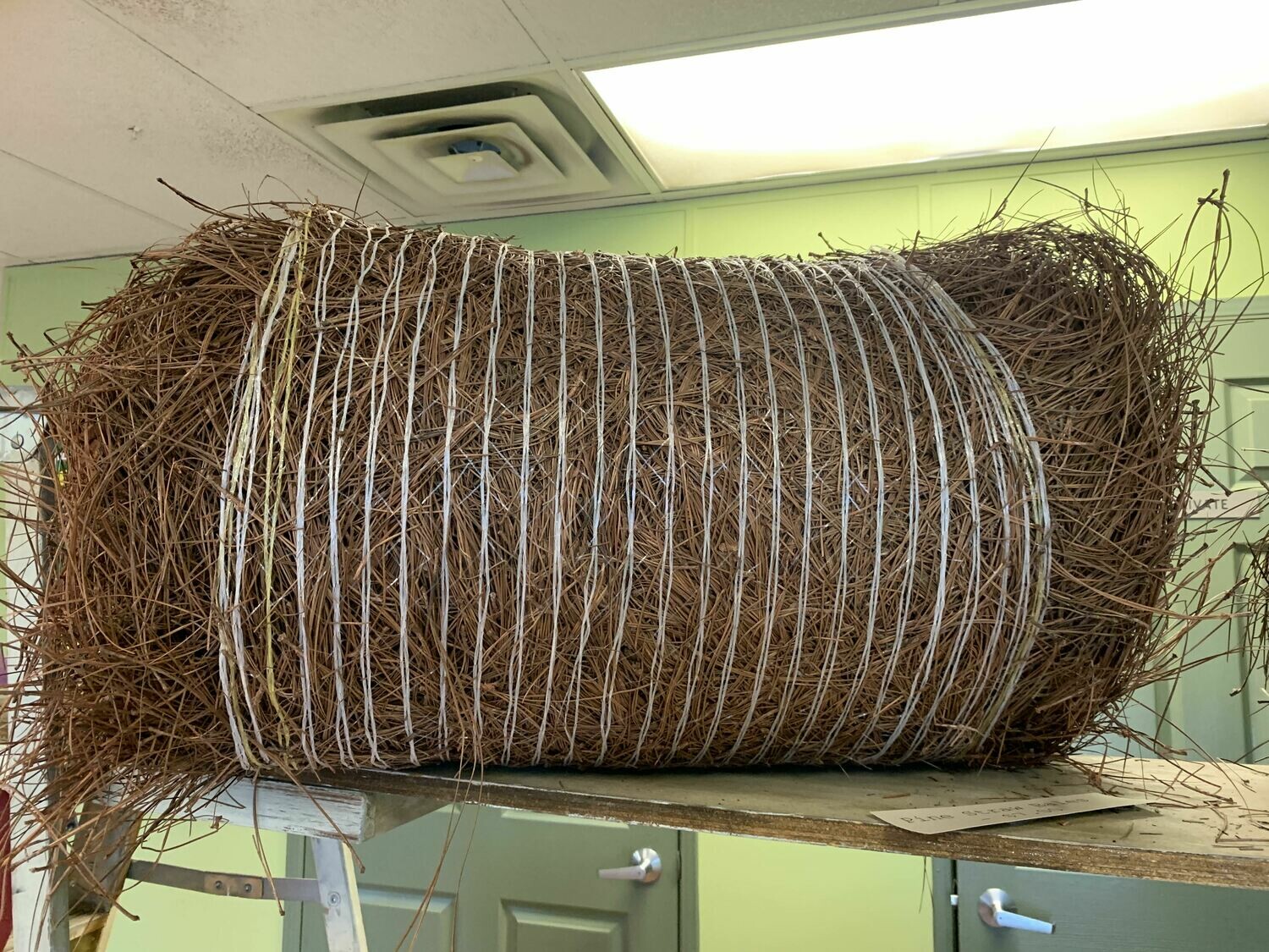 Colored Pine Straw Rolls