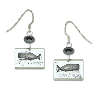 Lemon Tree | Grey Whale Rectangle - Earrings | 4355