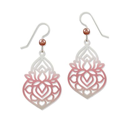Adajio | Pink Lotus Flower Cutout - Earrings | 8111
