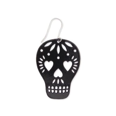 ZAD | Black Enamel Skull - Earrings | E3557 ZAD | Black Enamel Skull - Earrings | E3557