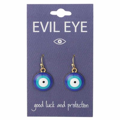 ZAD | GP Round Blue Protecting Eye - Earrings | E4305 ZAD | GP Round Blue Protecting Eye - Earrings | E4305