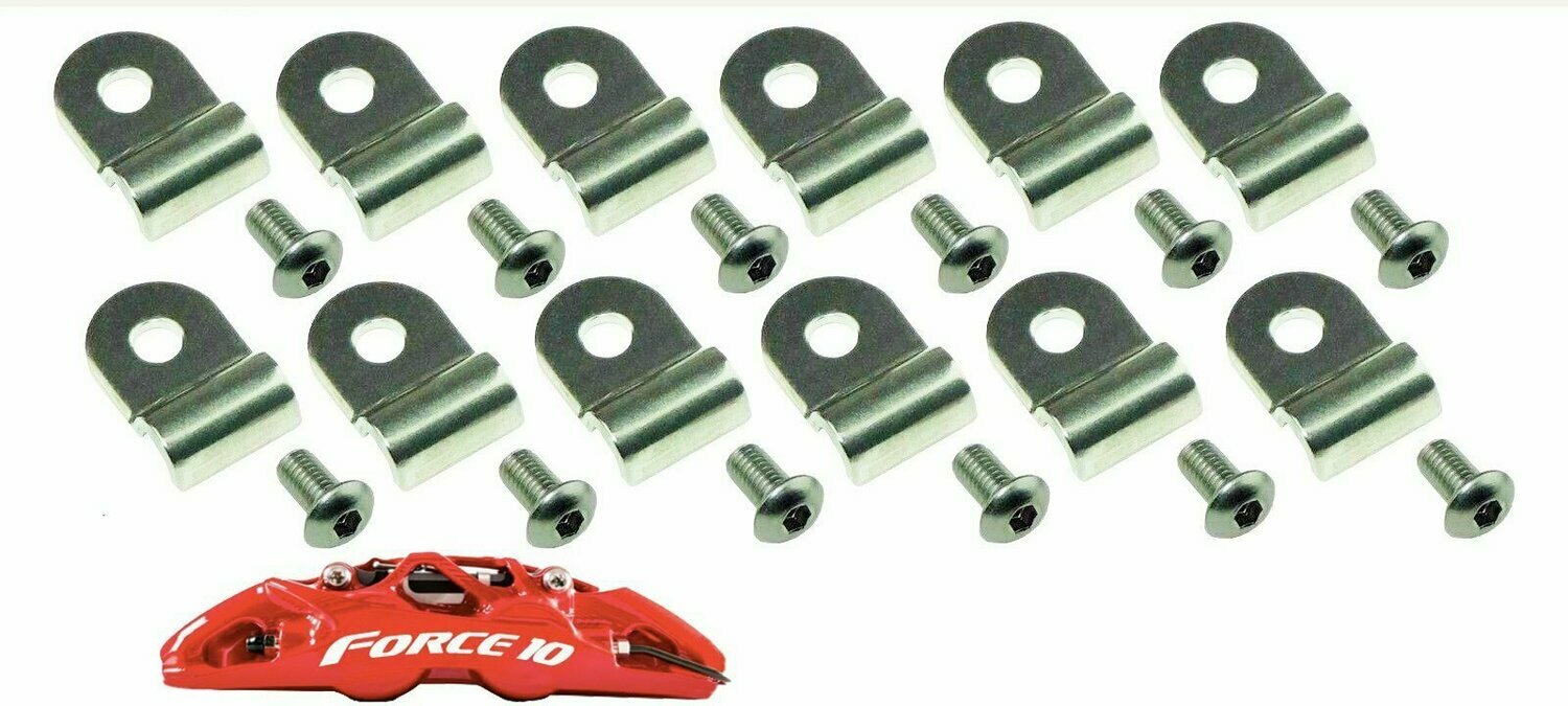 1/4" Stainless Steel Brake Line Clamps, Universal fit