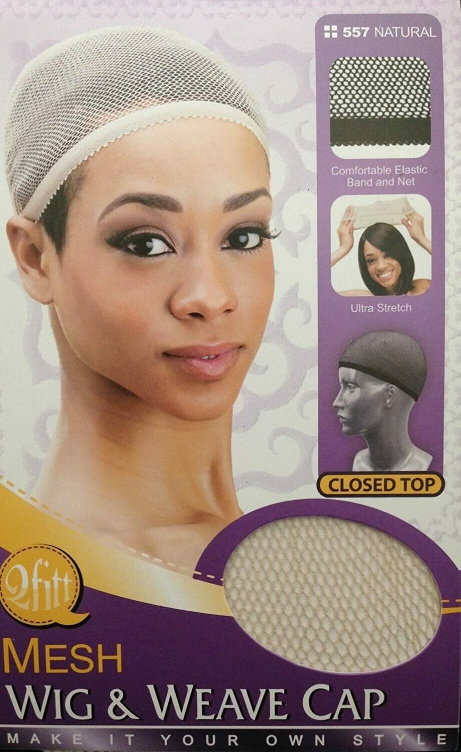Qfitt Beige Mesh Wig And Weave Cap