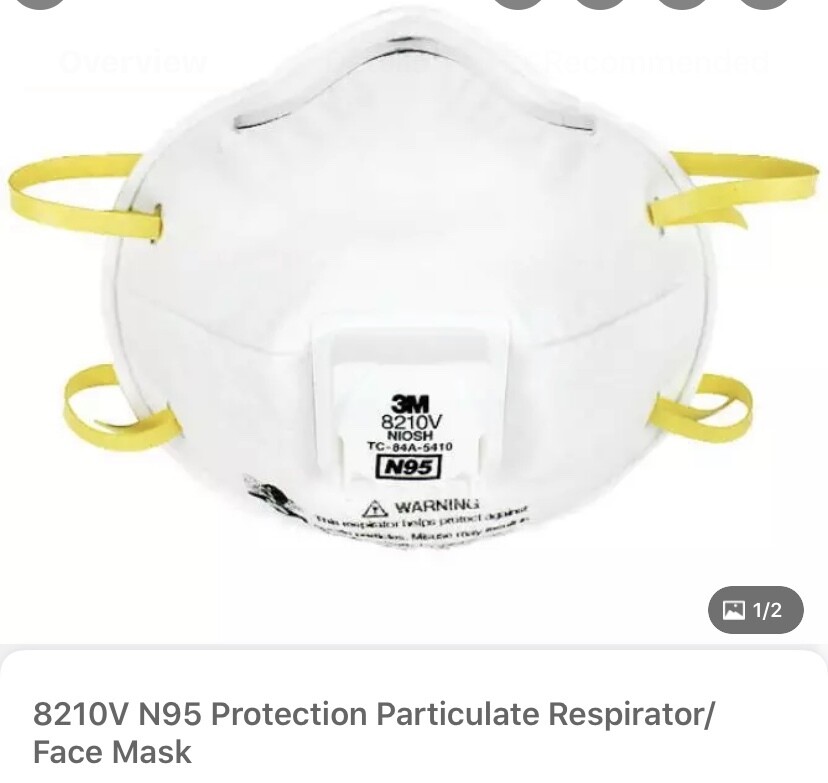 N95 3M 8210V Face mask