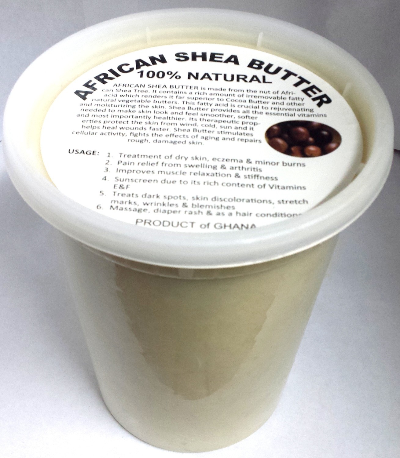 Raw White African Shea Butter 32 oz Store Nicholas Brooklyn