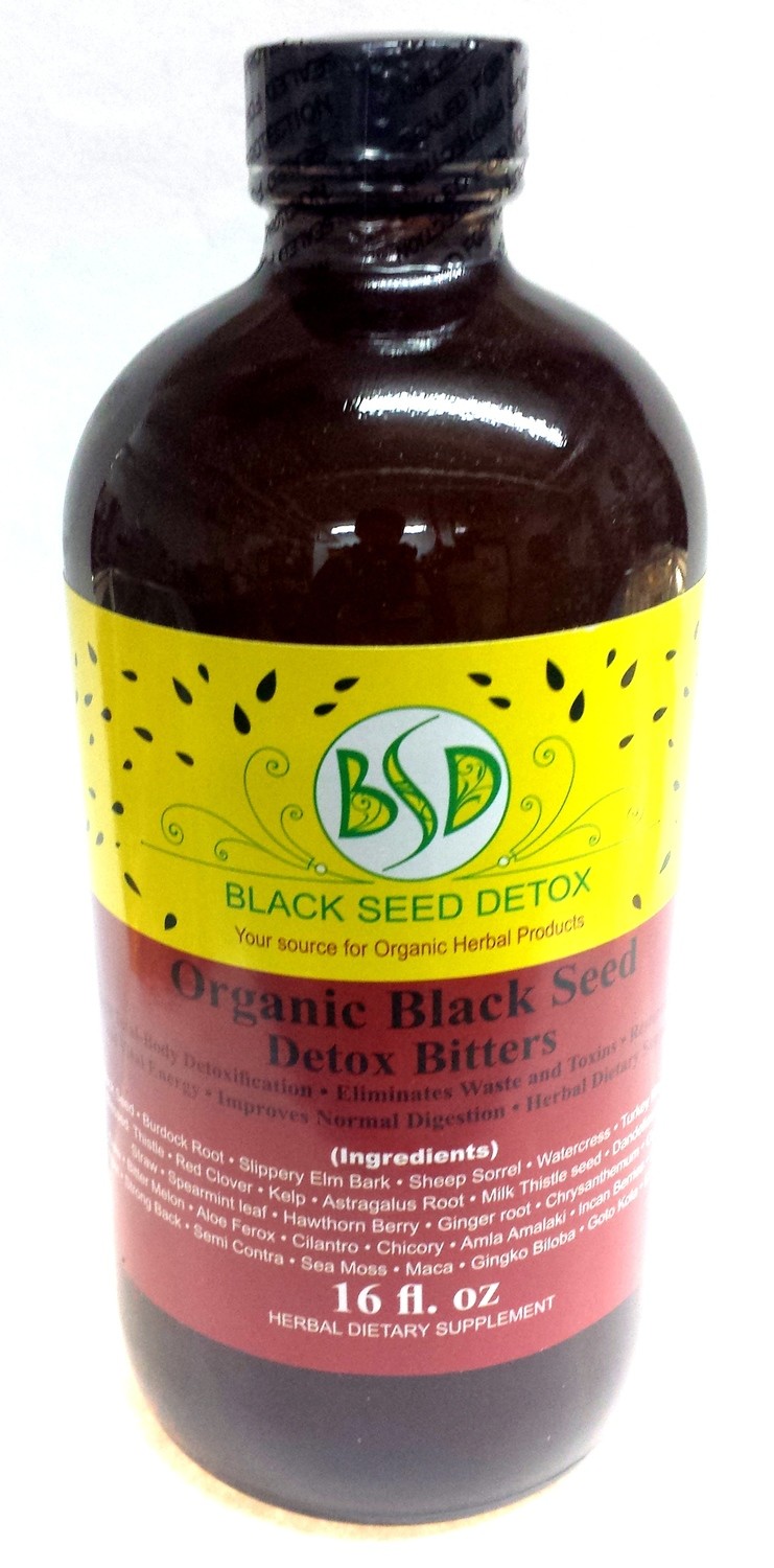 Black Seed Detox Organic Black Seed Detox Bitters 16oz Store
