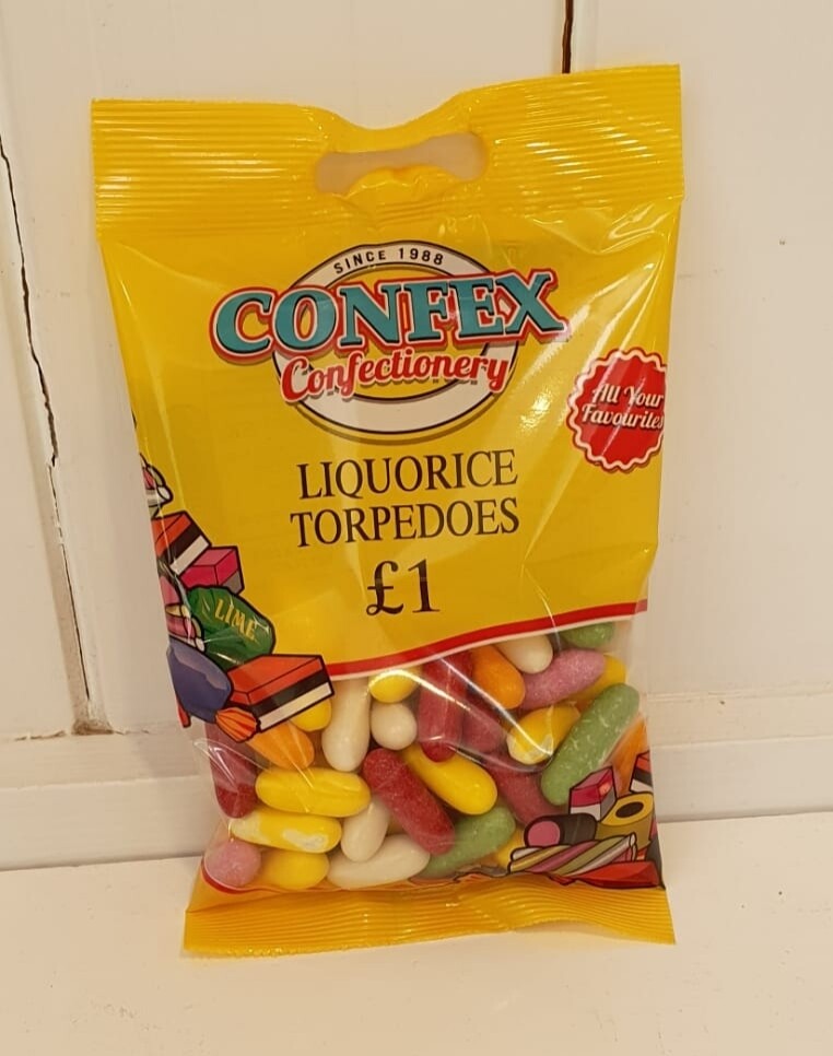 Liquorice torpedoes 145g