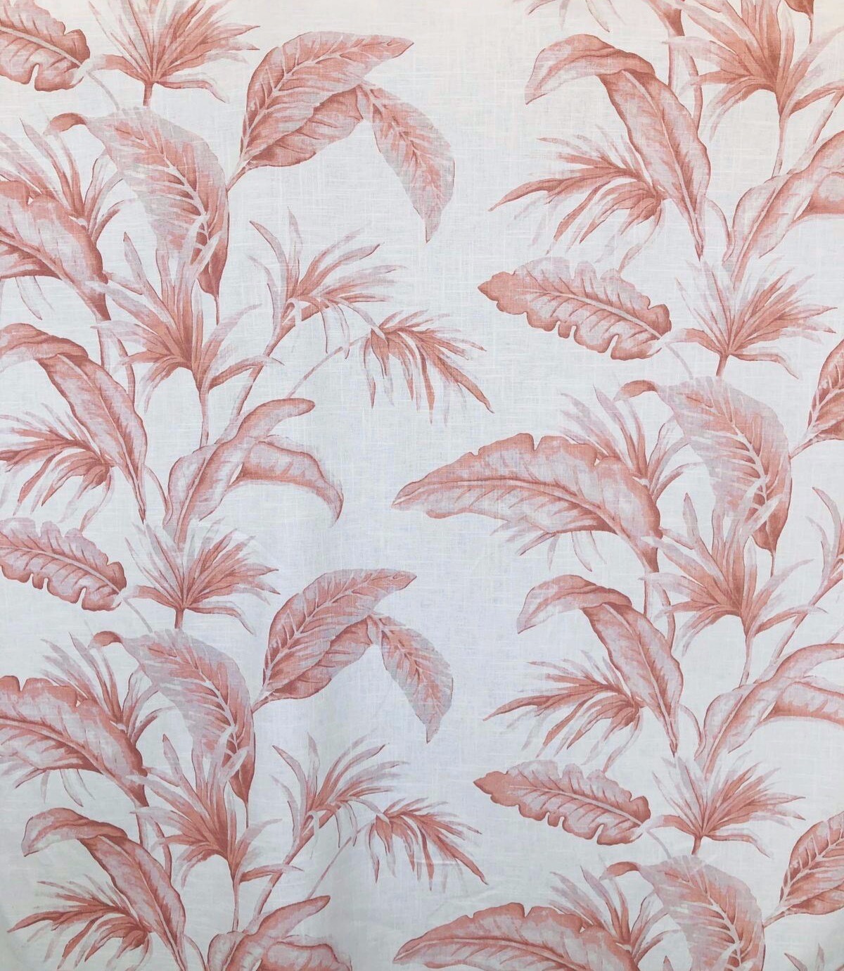 Pink Palm Fabric By The Yard