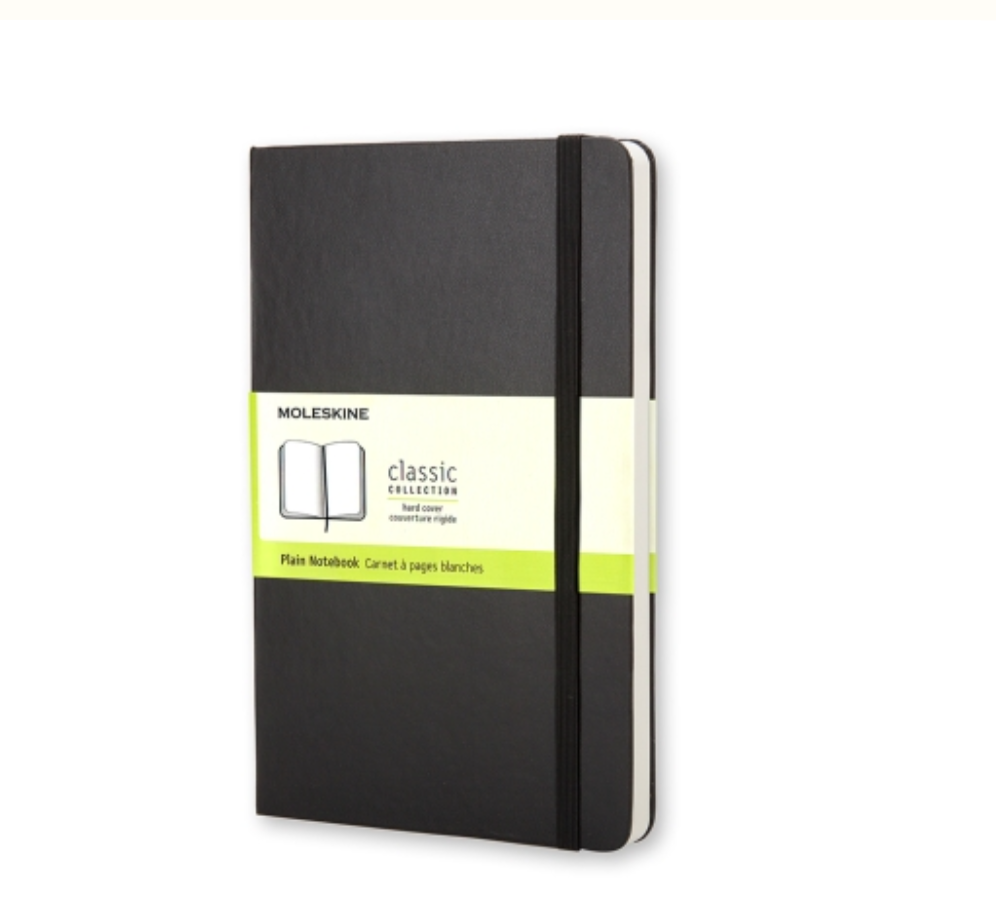 Moleskine Pocket Notebook Unlined Black Soft Cover