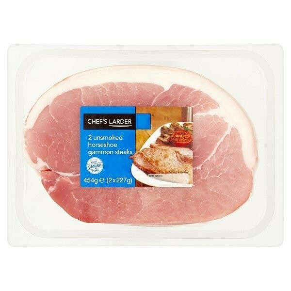 Unsmoked Horseshoe Gammon Steaks 2 x 227g