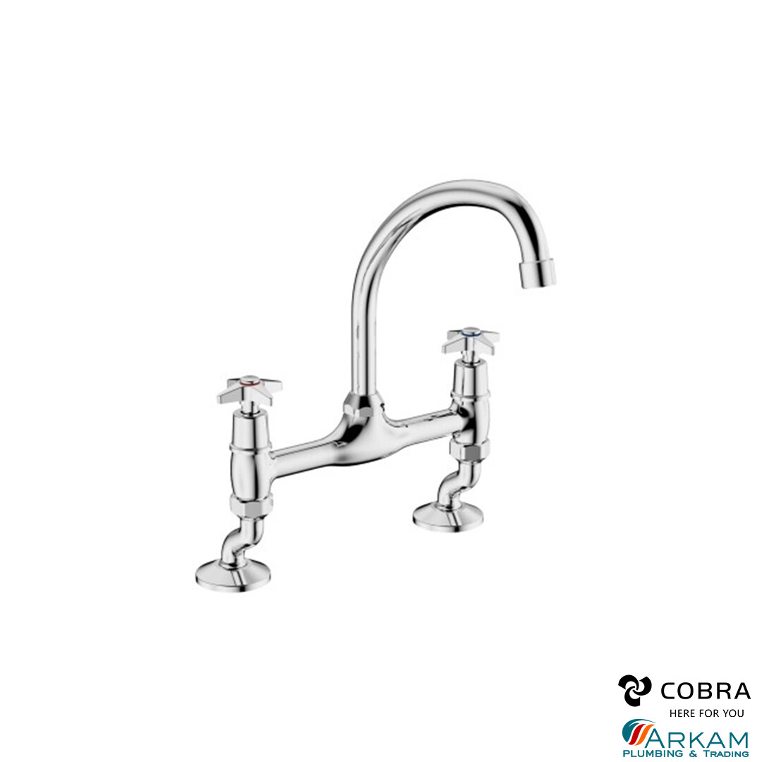 Cobra Star Taps Pillartype Sink Mixer Aerated Swivel Outlet