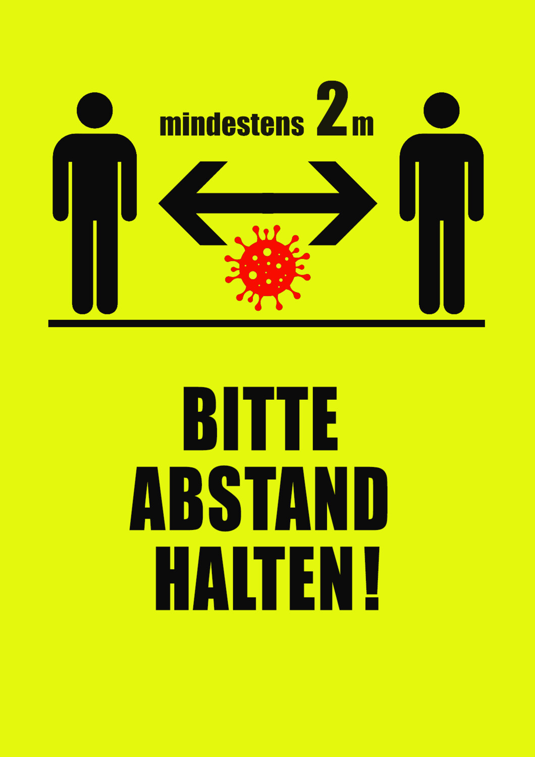 Neon Plakate Corona-Hinweise A1 Motiv 05