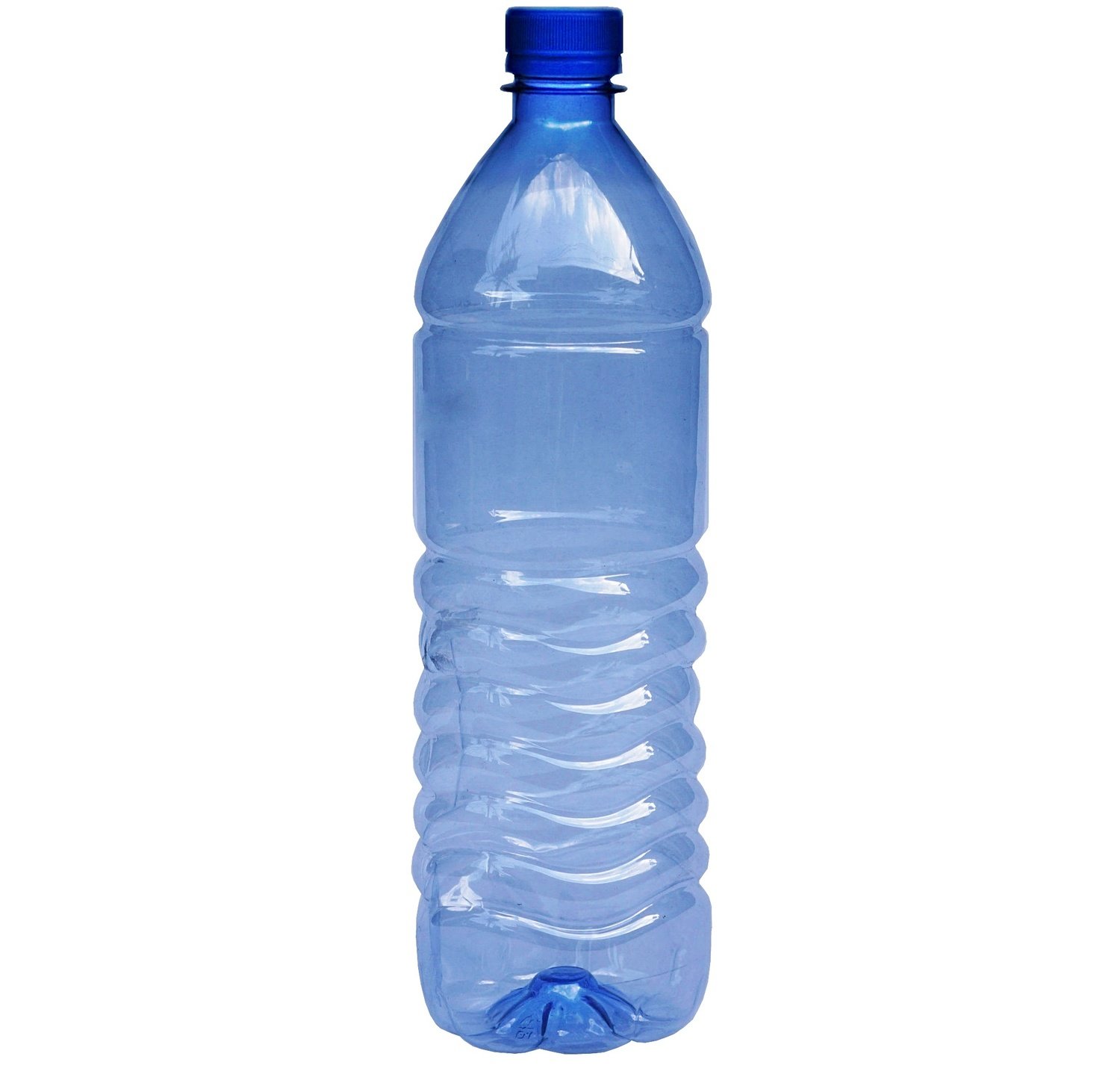 1Liter, PET, Blue Mineral Water Bottle, Blue Cap