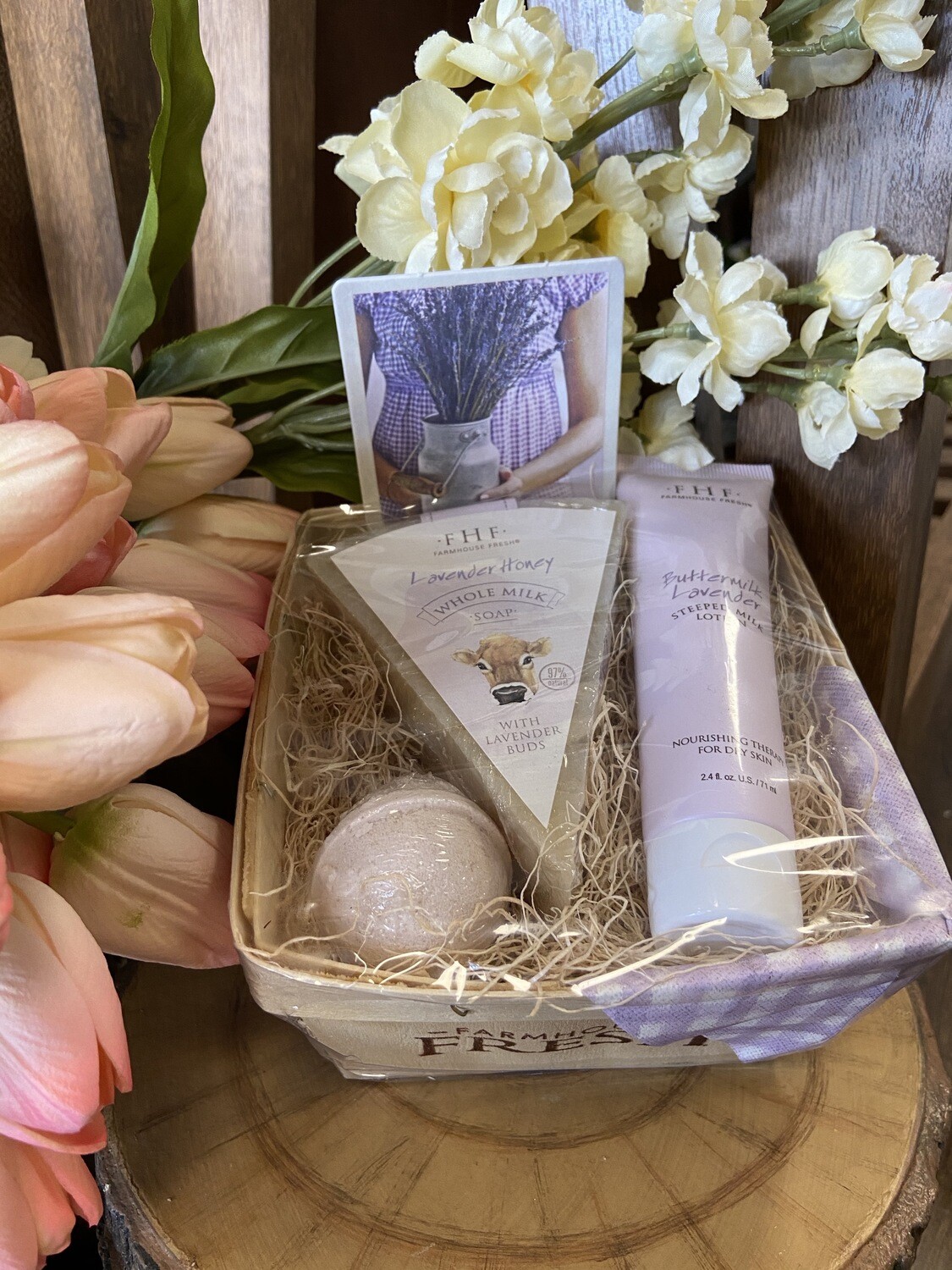 Lavender Harvest Gift Basket