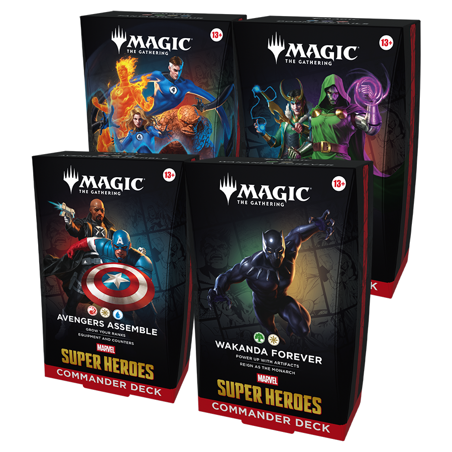 MTG Marvel Super Heroes: Commander Deck - All 4 Decks (Preorder Special for 6/19/26)