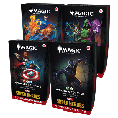 MTG Marvel Super Heroes: Commander Deck - All 4 Decks (Preorder Special for 6/19/26)