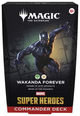 MTG Marvel Super Heroes: Commander Deck - Wakanda Foprever Grn,Wh (Preorder Special for 6/19/26)