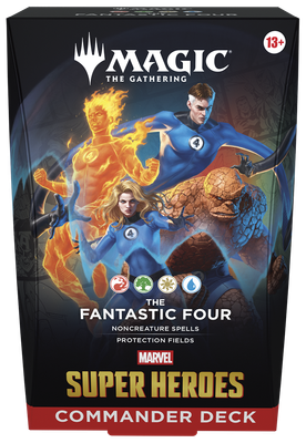 MTG Marvel Super Heroes: Commander Deck - The Fantastic Four Rd,Grn,Wh,Blu (Preorder Special for 6/19/26)